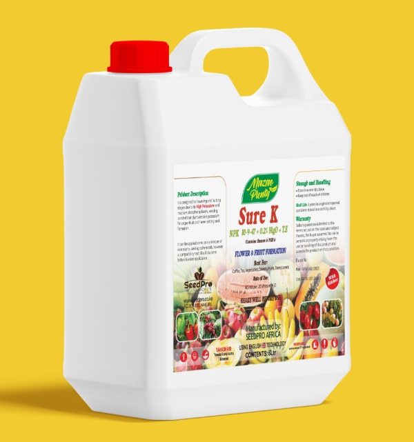 Sure K foliar fertilizer