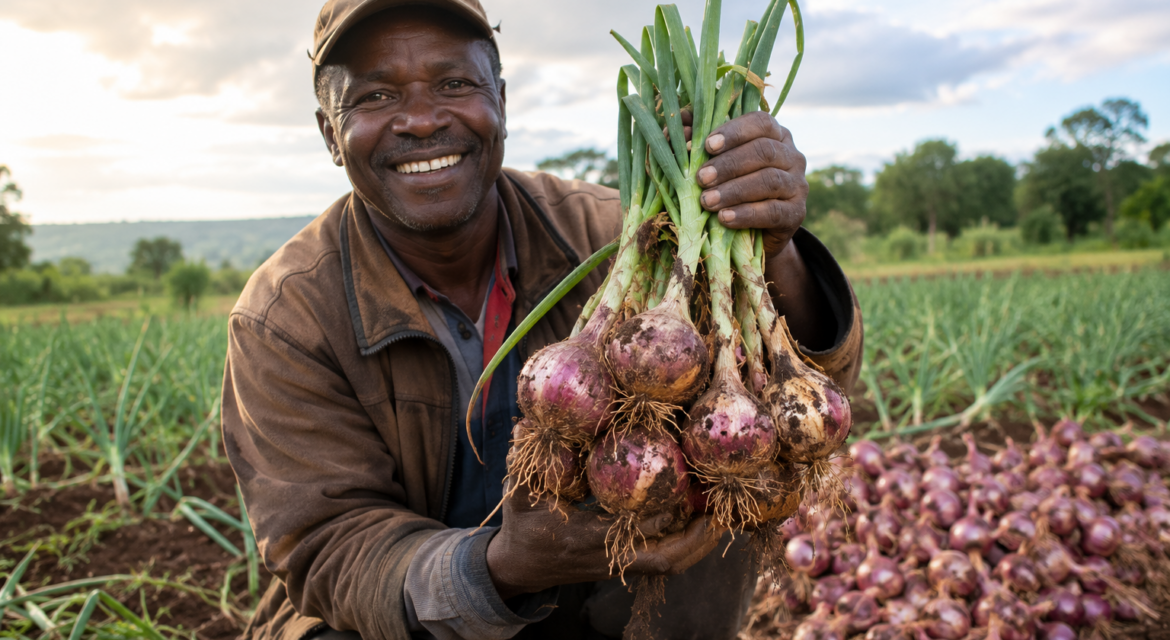 Onion Farming Guide in Kenya for Maximum Bulb Size