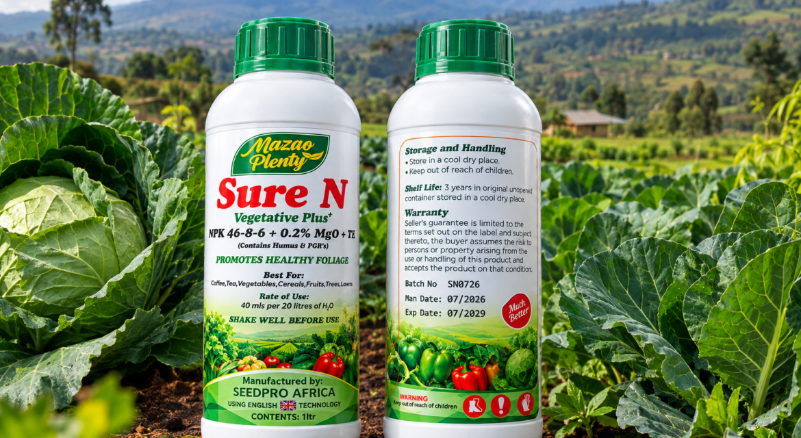 Nitrogen for Leafy Vegetables: How Sure N Supports Sukuma Wiki, Cabbage and Spinach Growth